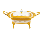 Wadah Saji Persegi Klasik motif Padi M35